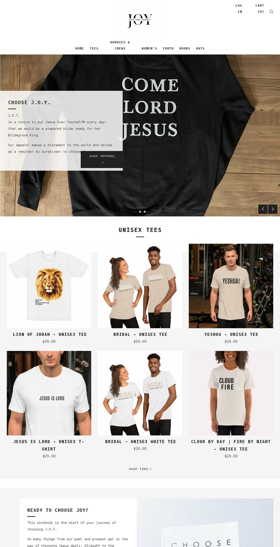 shopjesusoveryourself.com — Shopify storefront screenshot