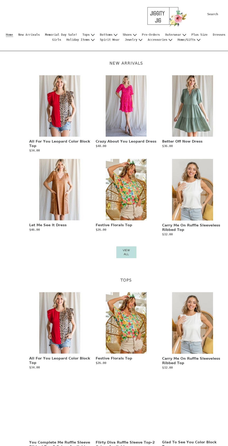 shopjiggityjig.com shopify website screenshot