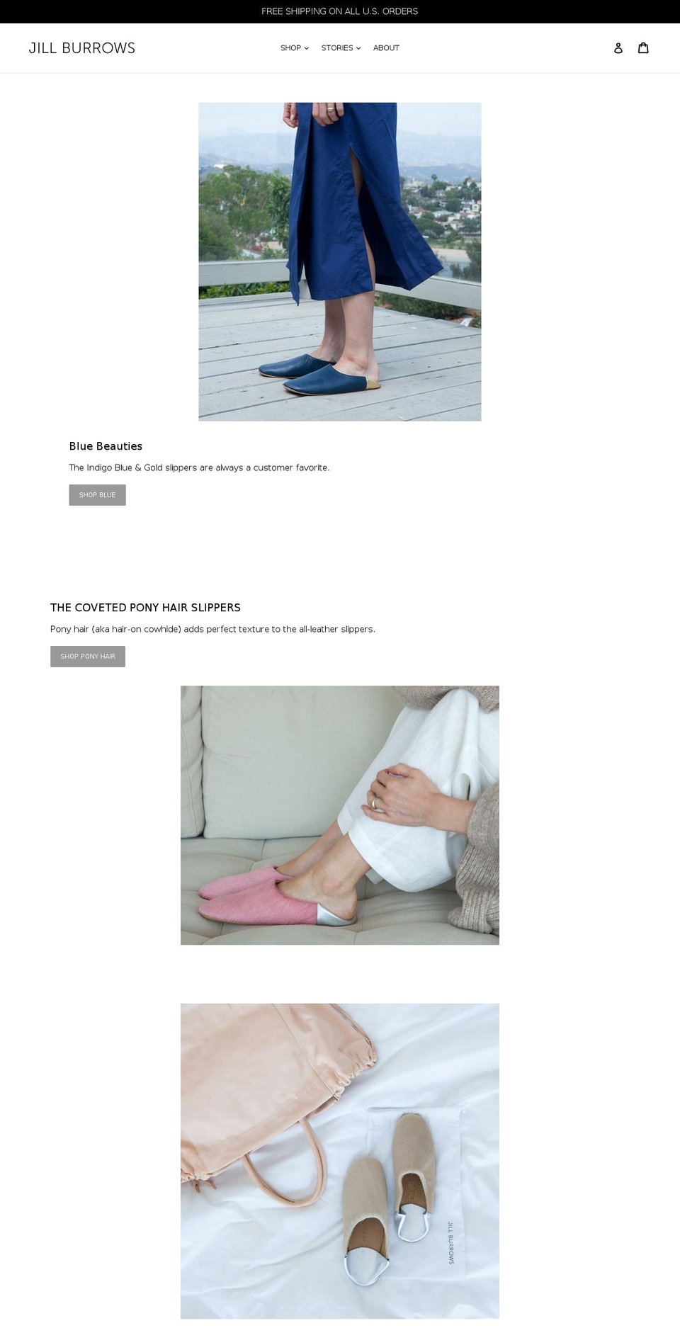 shopjillburrows.com shopify website screenshot