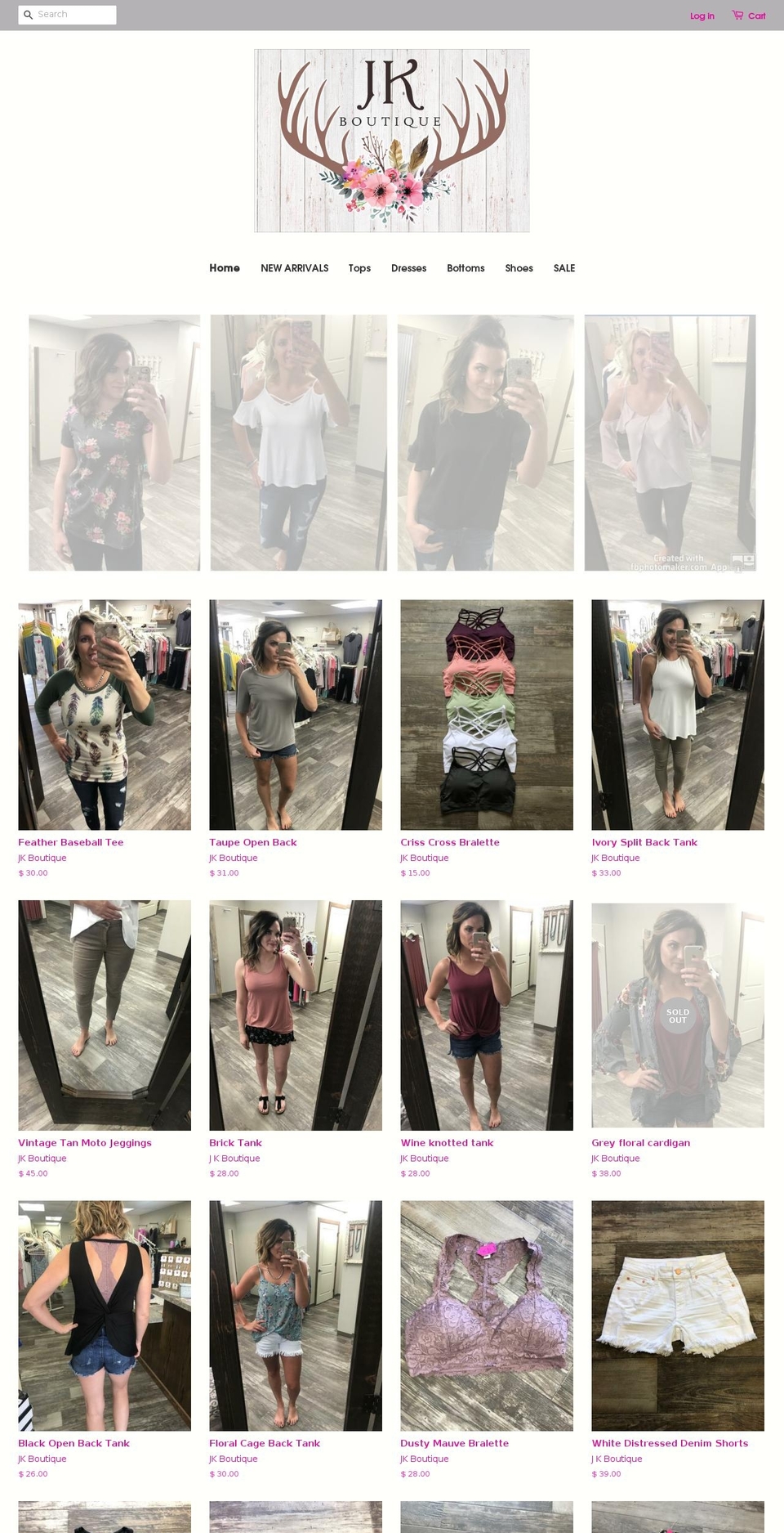 shopjkboutique.com shopify website screenshot