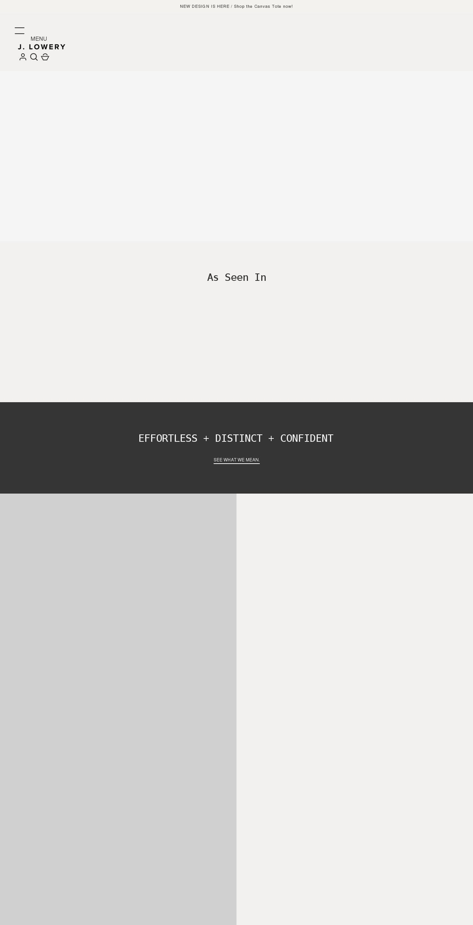 shopjlowery.com shopify website screenshot