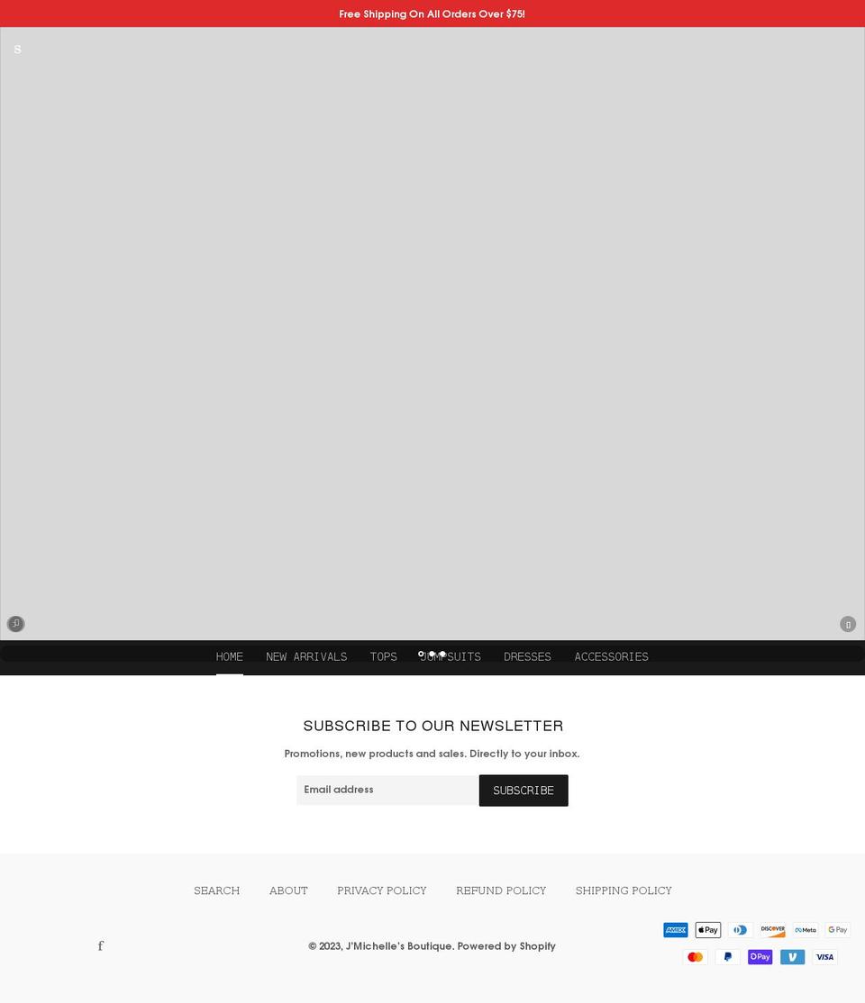 shopjmichelles.com shopify website screenshot