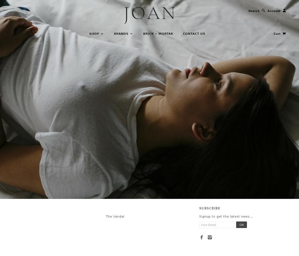 shopjoan.us shopify website screenshot