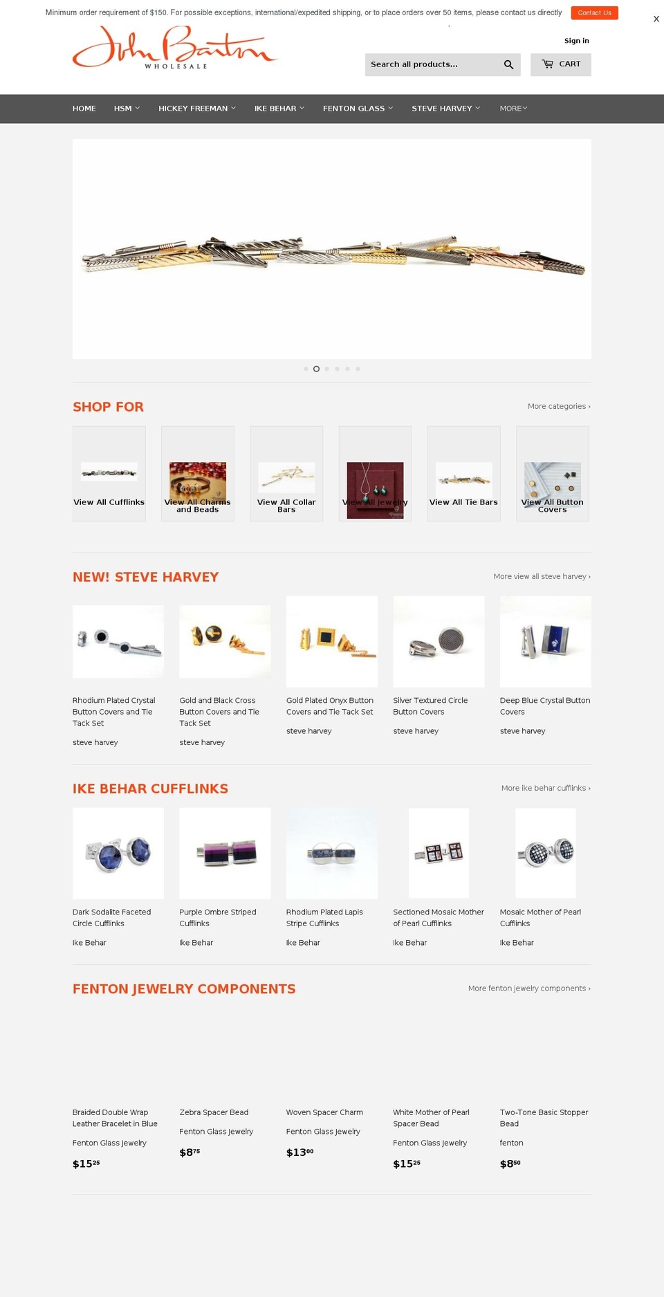 shopjohnbartoncompany.com — Shopify storefront screenshot