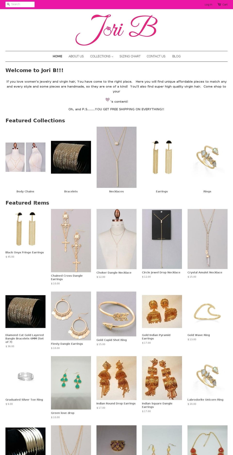 shopjorib.com — Shopify storefront screenshot