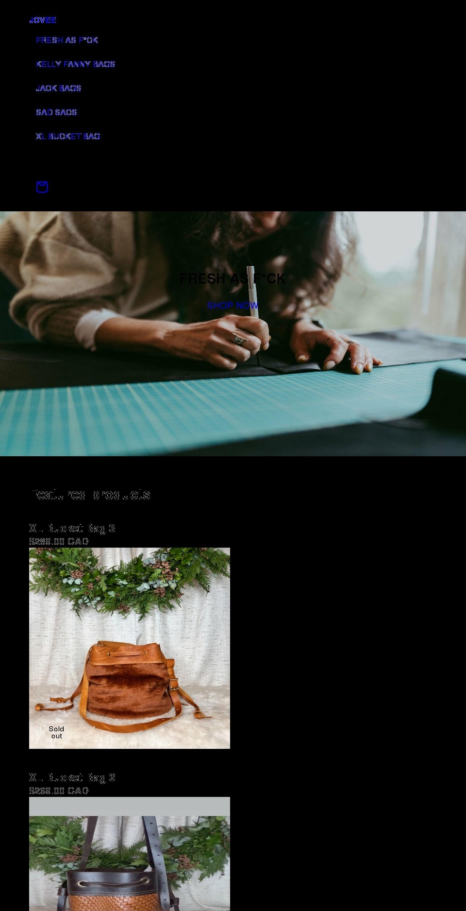 shopjovee.com shopify website screenshot