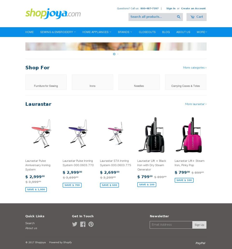 shopjoya.com shopify website screenshot