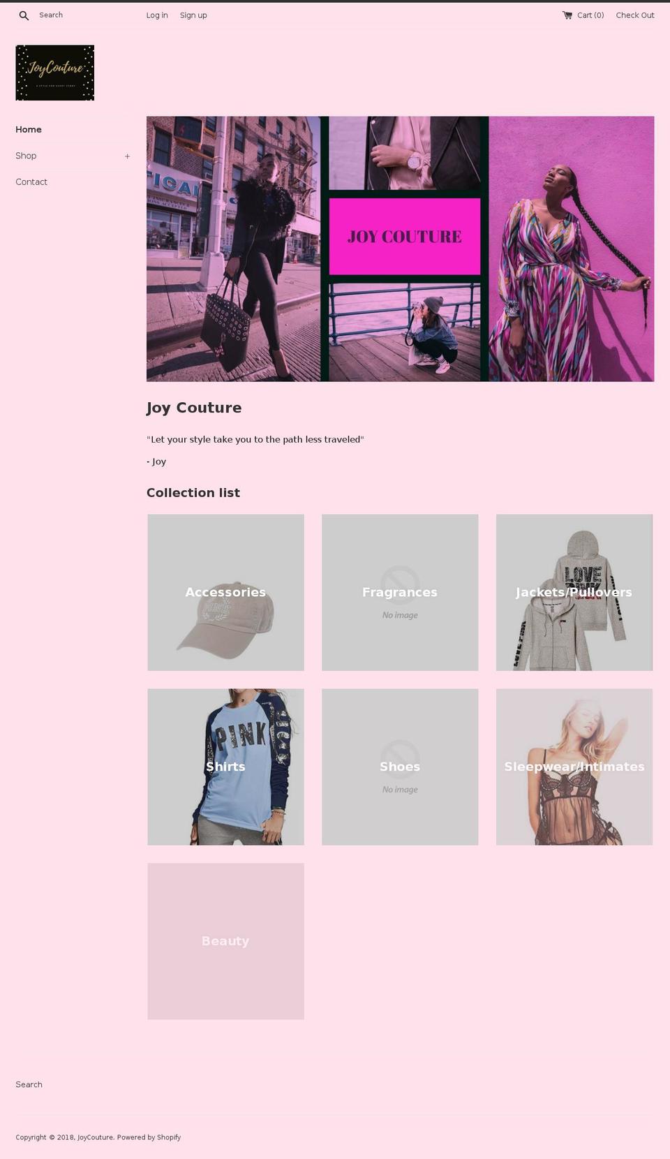 shopjoycouture.com — Shopify storefront screenshot
