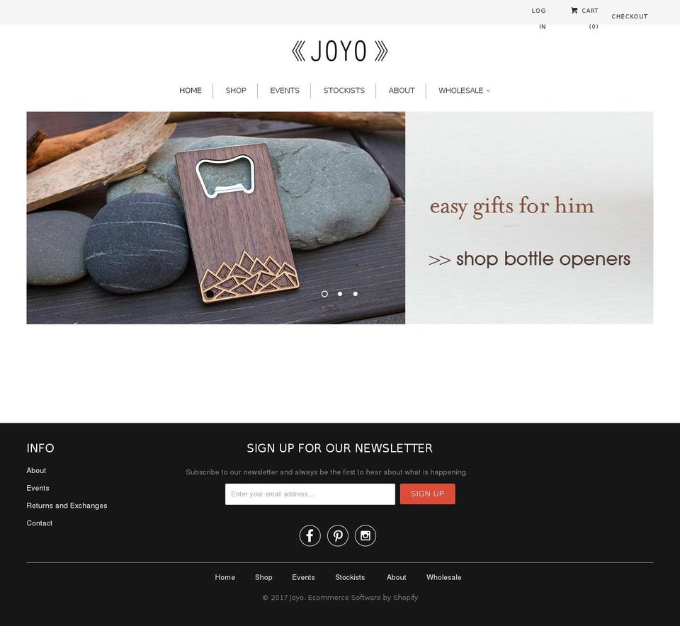 shopjoyo.us shopify website screenshot