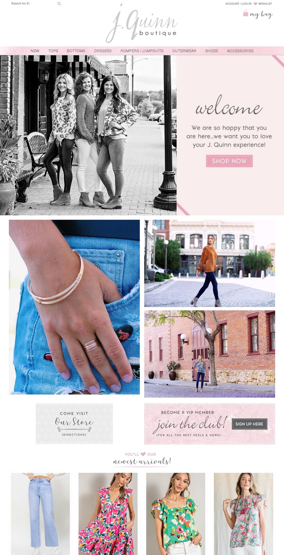 shopjquinnboutique.com — Shopify storefront screenshot