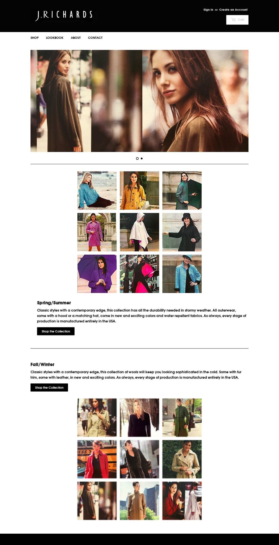 shopjrichards.com — Shopify storefront screenshot