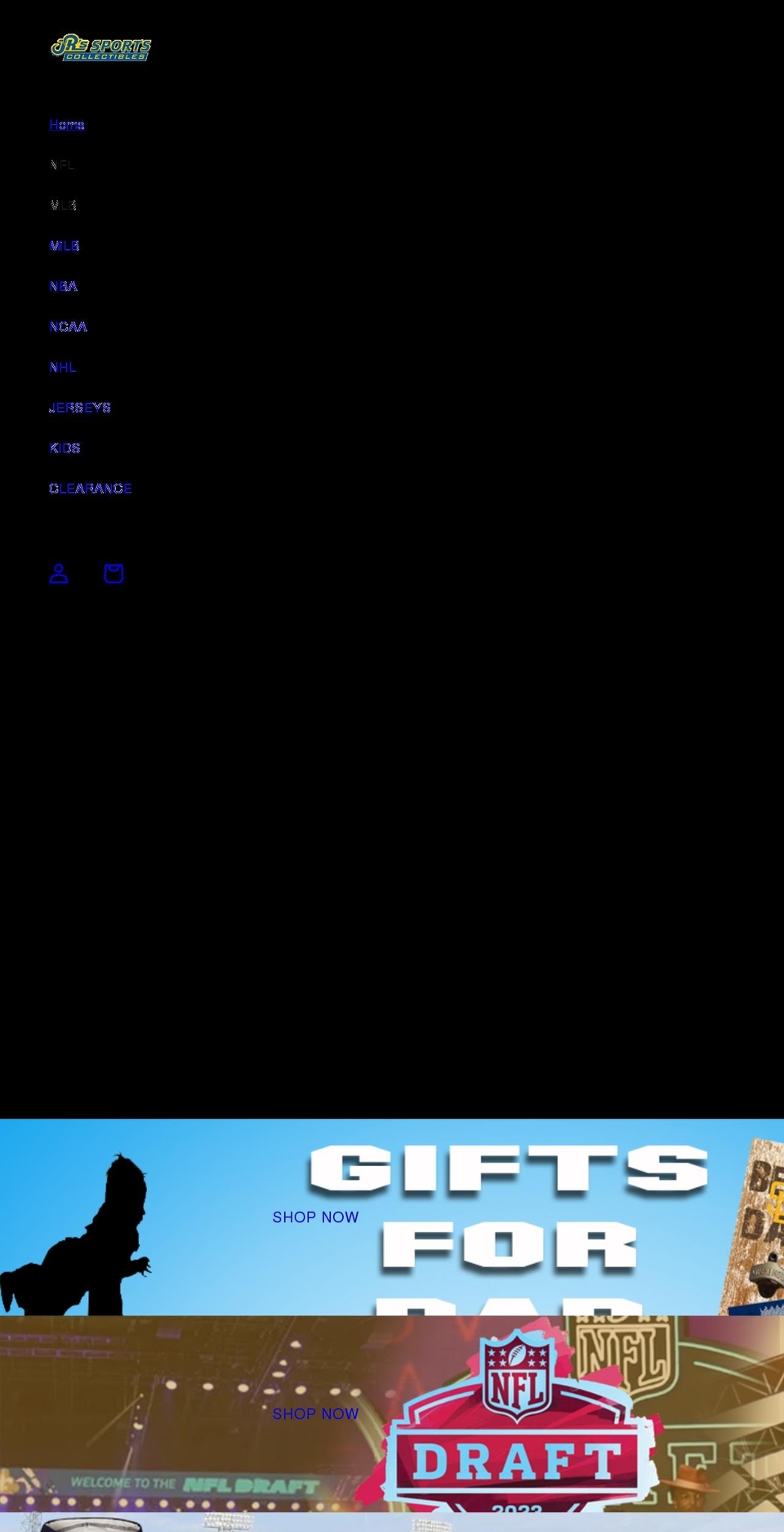 shopjrsports.com shopify website screenshot
