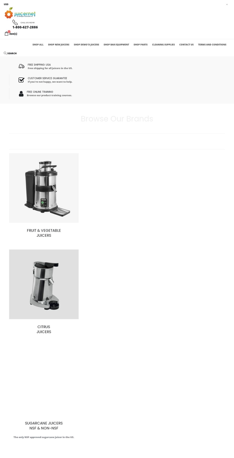 shopjuicernet.com shopify website screenshot