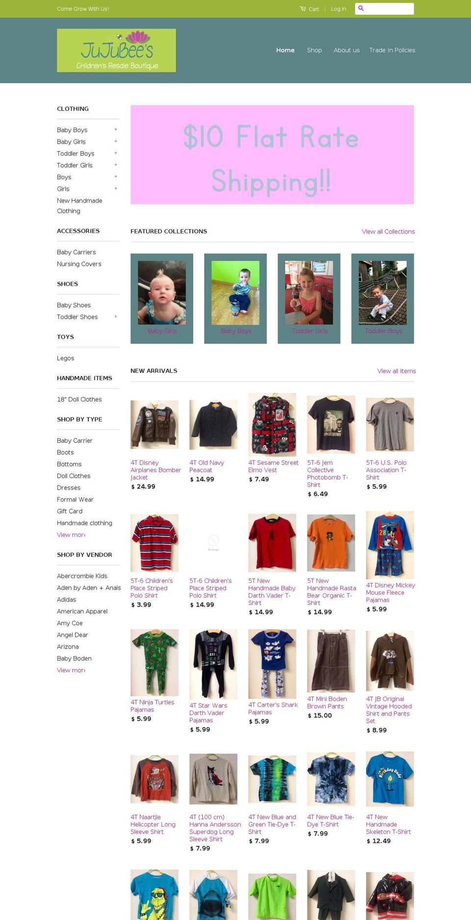 shopjujubees.com shopify website screenshot
