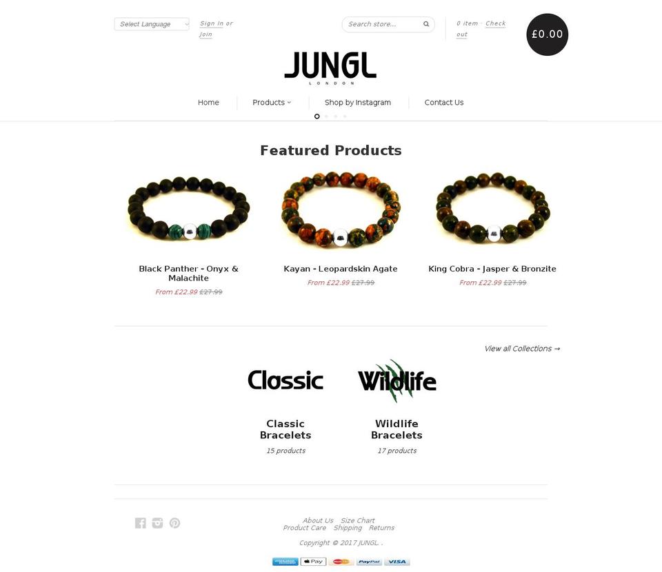 shopjungl.com shopify website screenshot