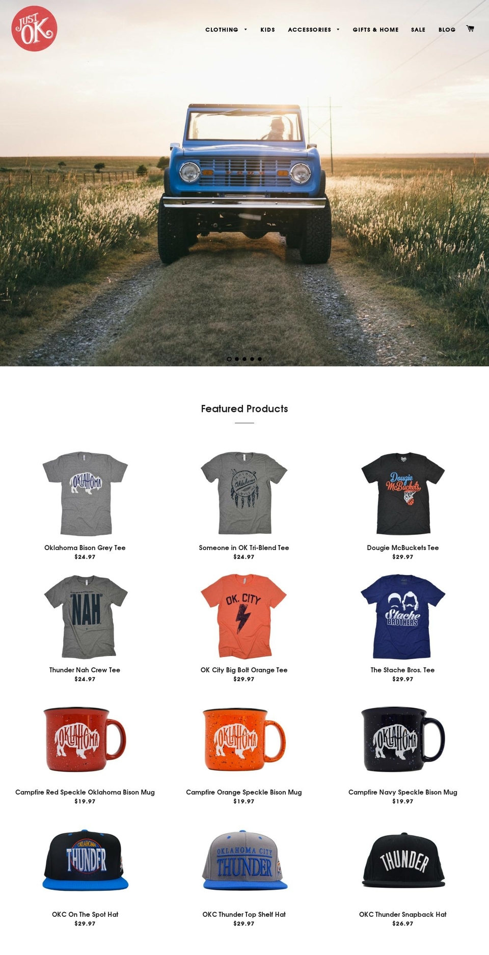 shopjustok.com shopify website screenshot