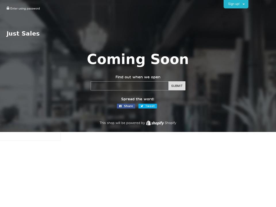 shopjustsales.com shopify website screenshot