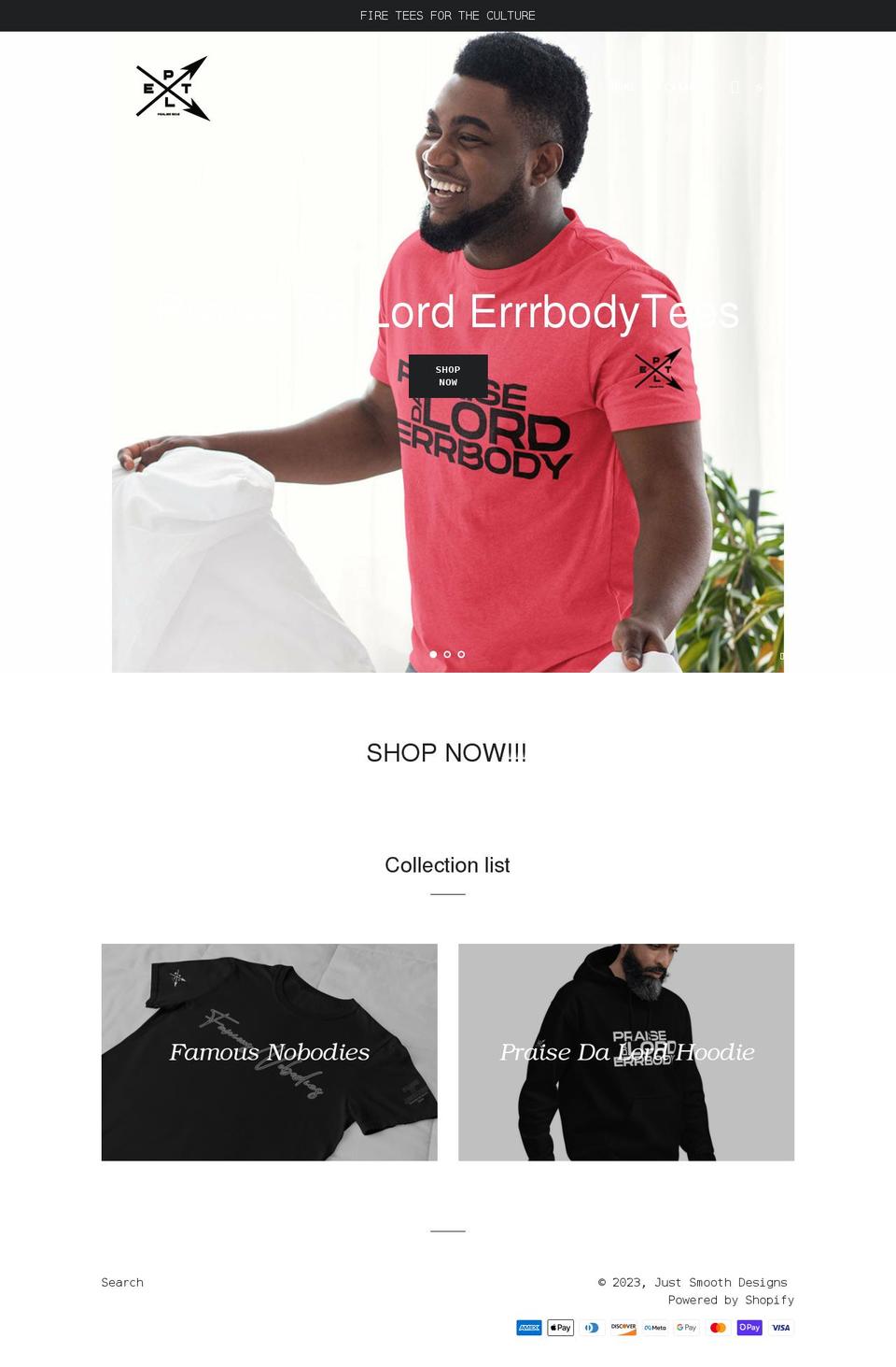 shopjustsmooth.com shopify website screenshot