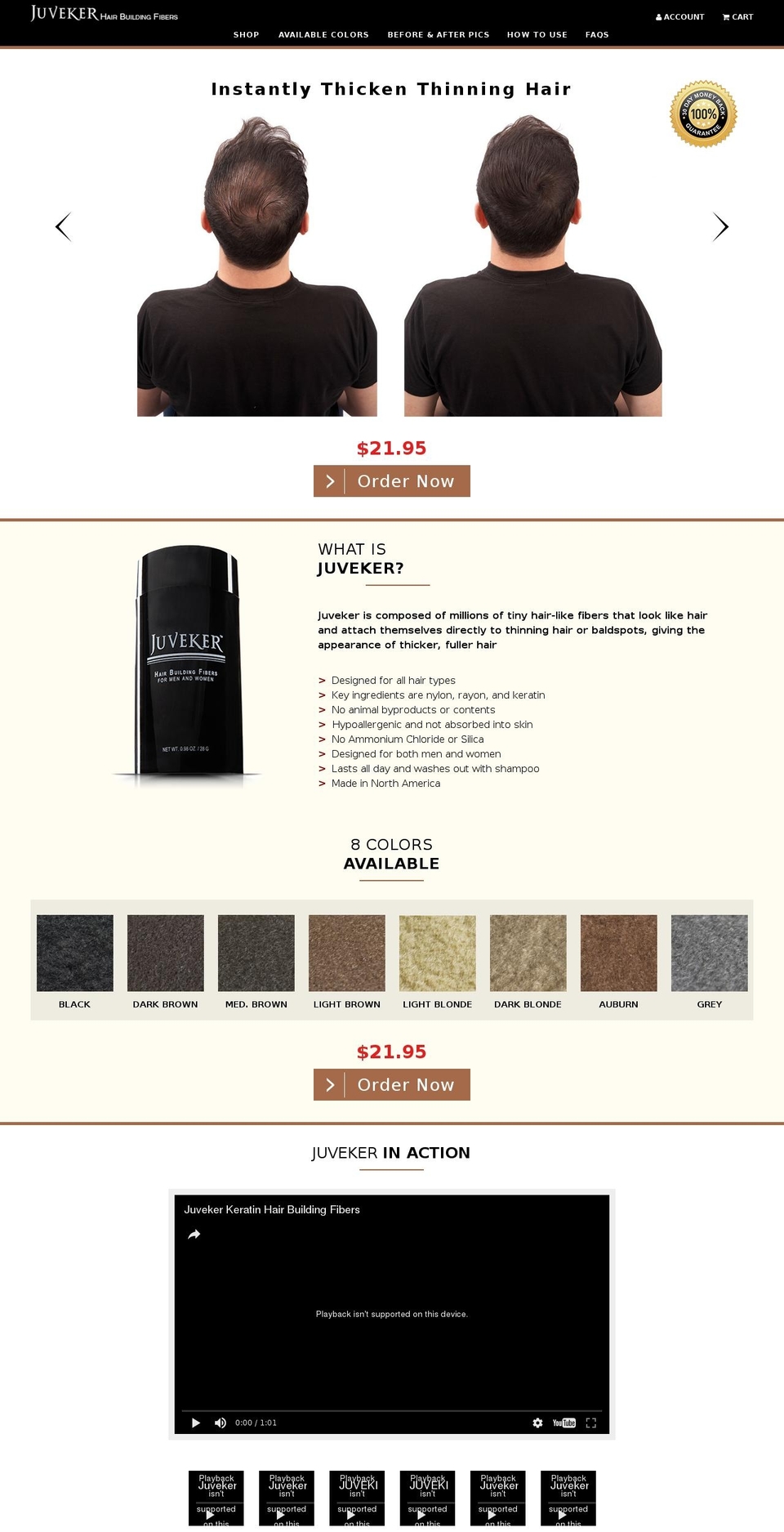 shopjuveker.com shopify website screenshot