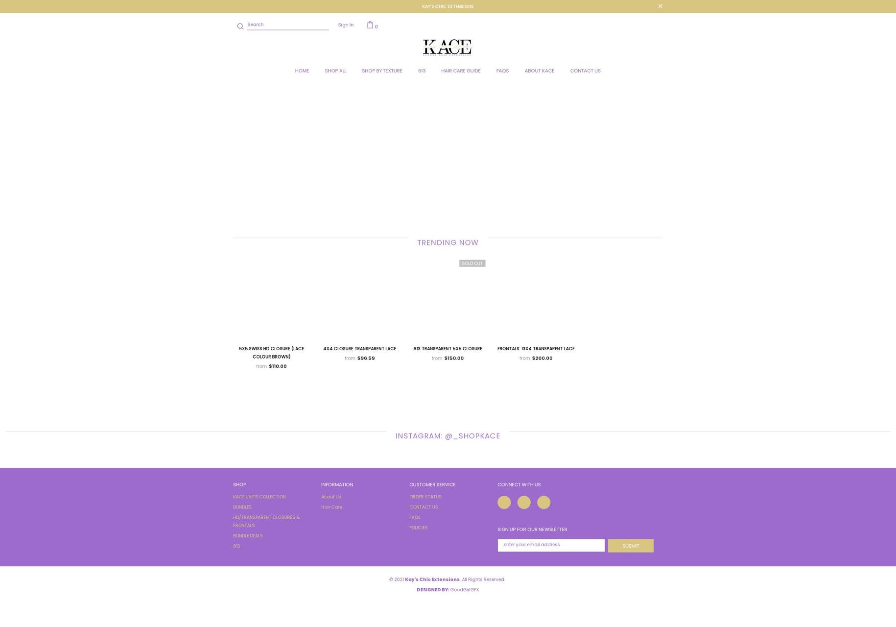 shopkace.ca shopify website screenshot