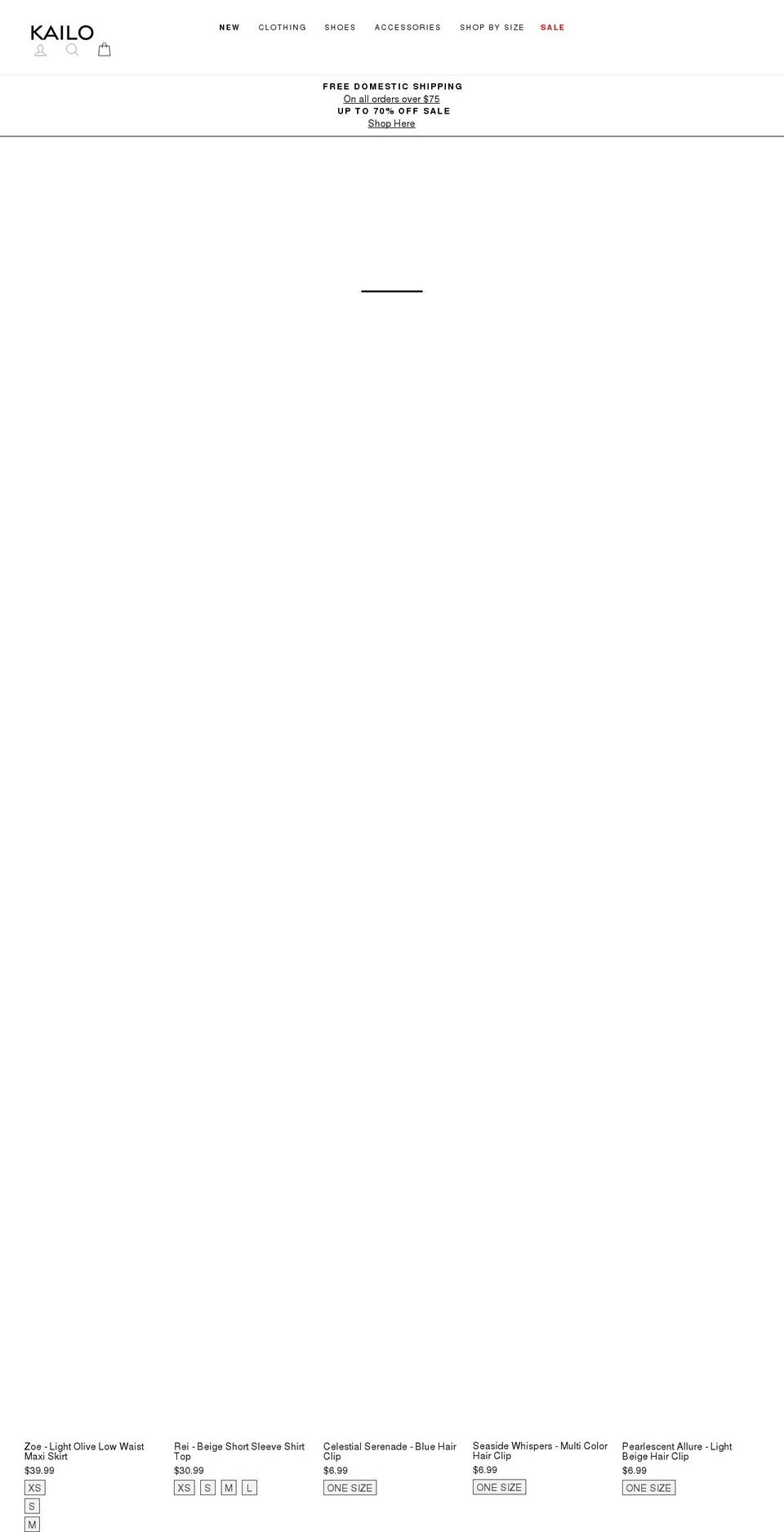 shopkailo.com shopify website screenshot