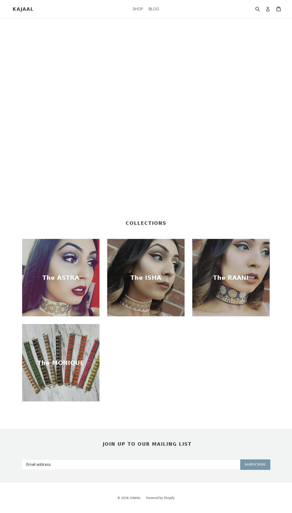 shopkajaal.com — Shopify storefront screenshot