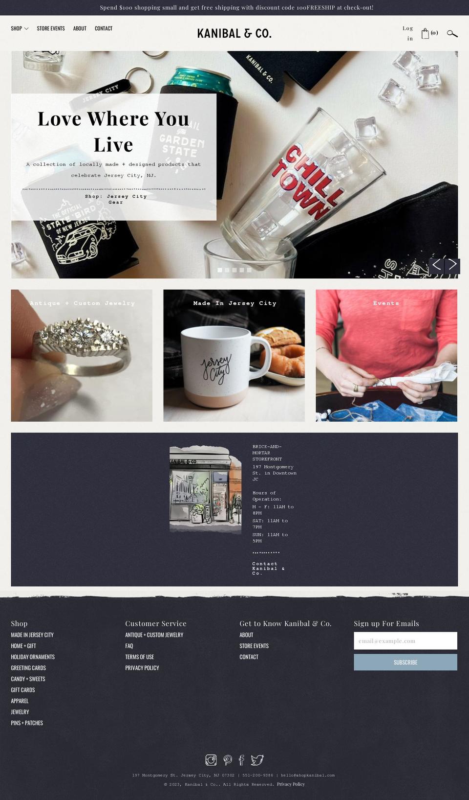 shopkanibal.com shopify website screenshot
