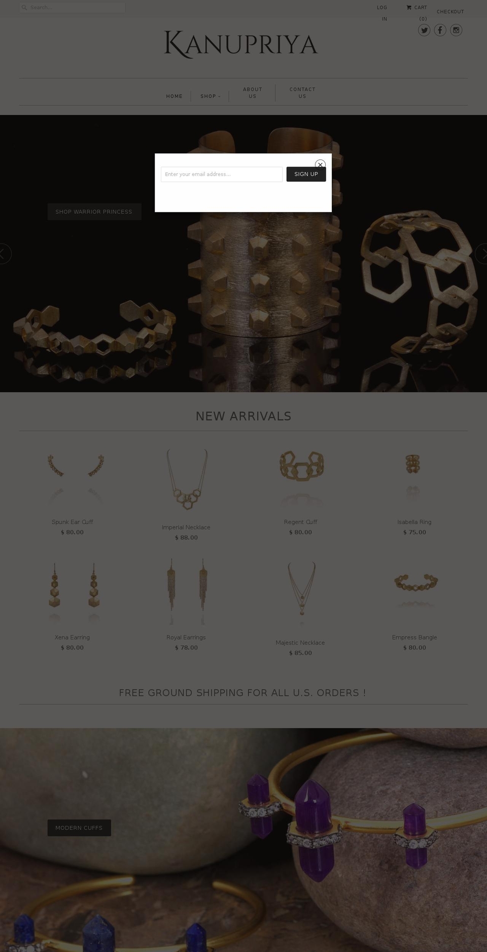 shopkanupriya.info shopify website screenshot