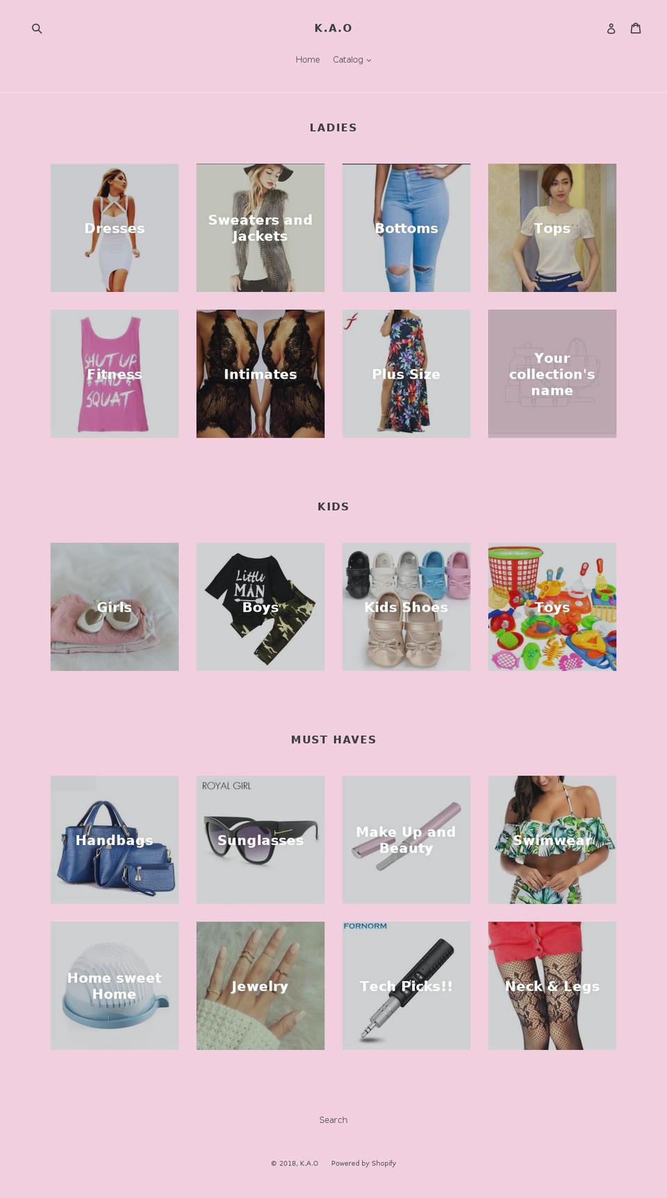 shopkao.com — Shopify storefront screenshot