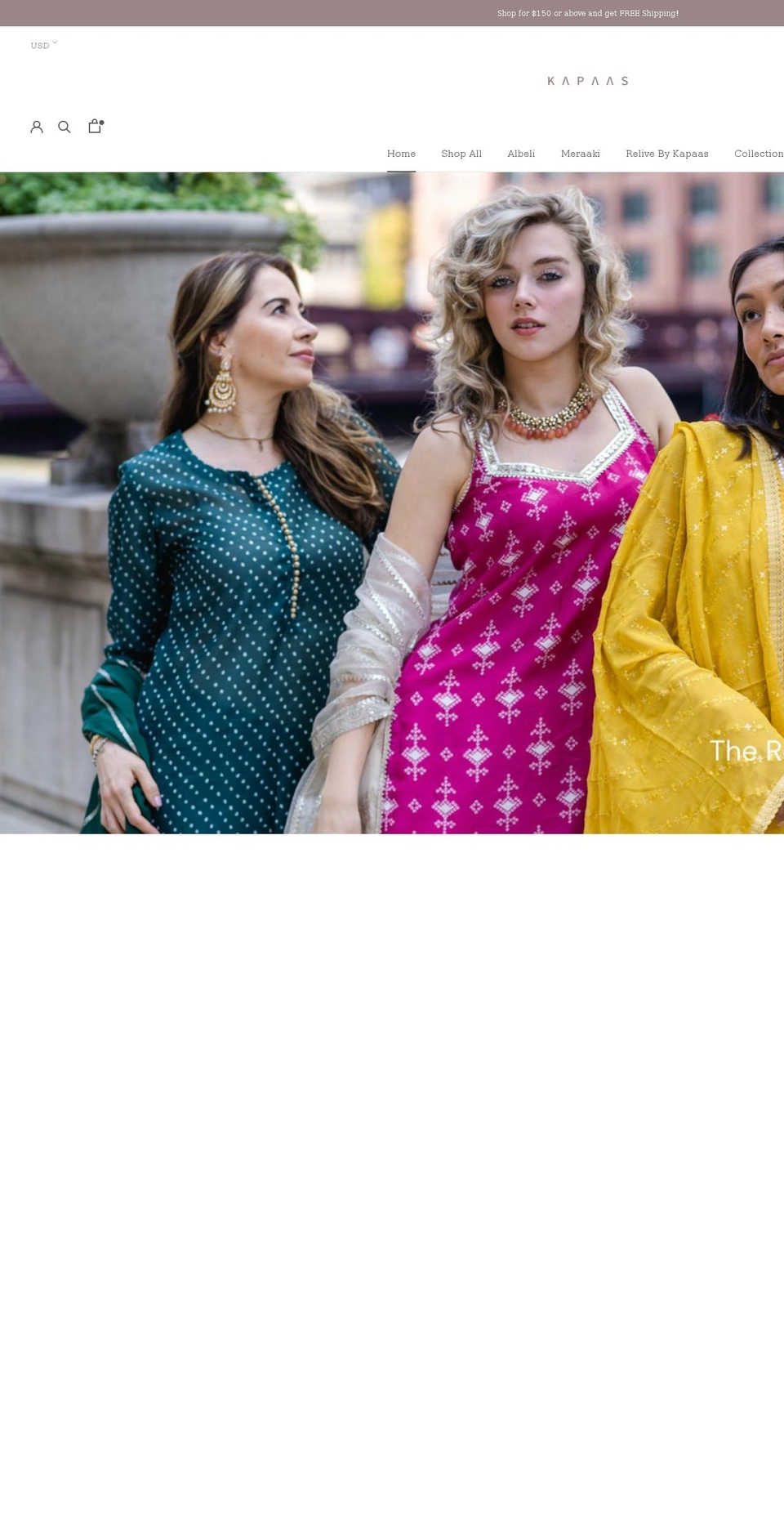 shopkapaas.com shopify website screenshot