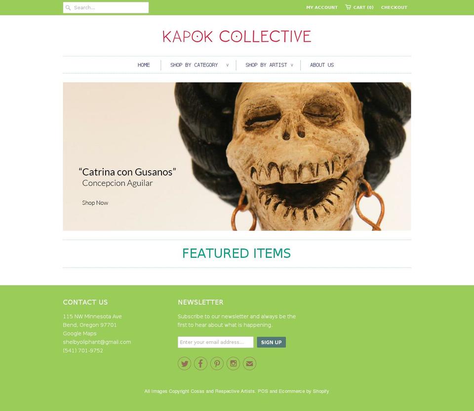 shopkapok.com shopify website screenshot