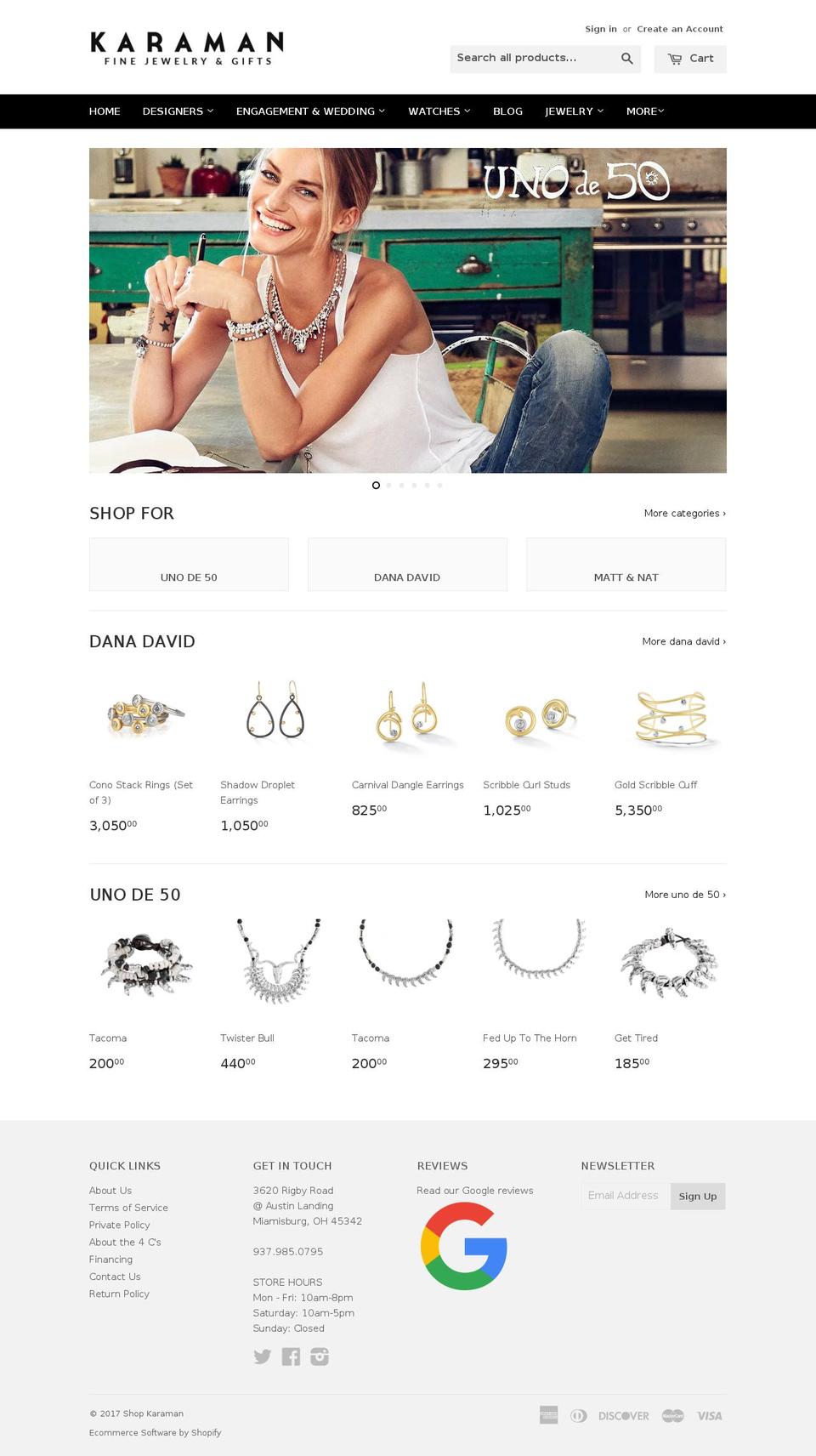 shopkaraman.com shopify website screenshot