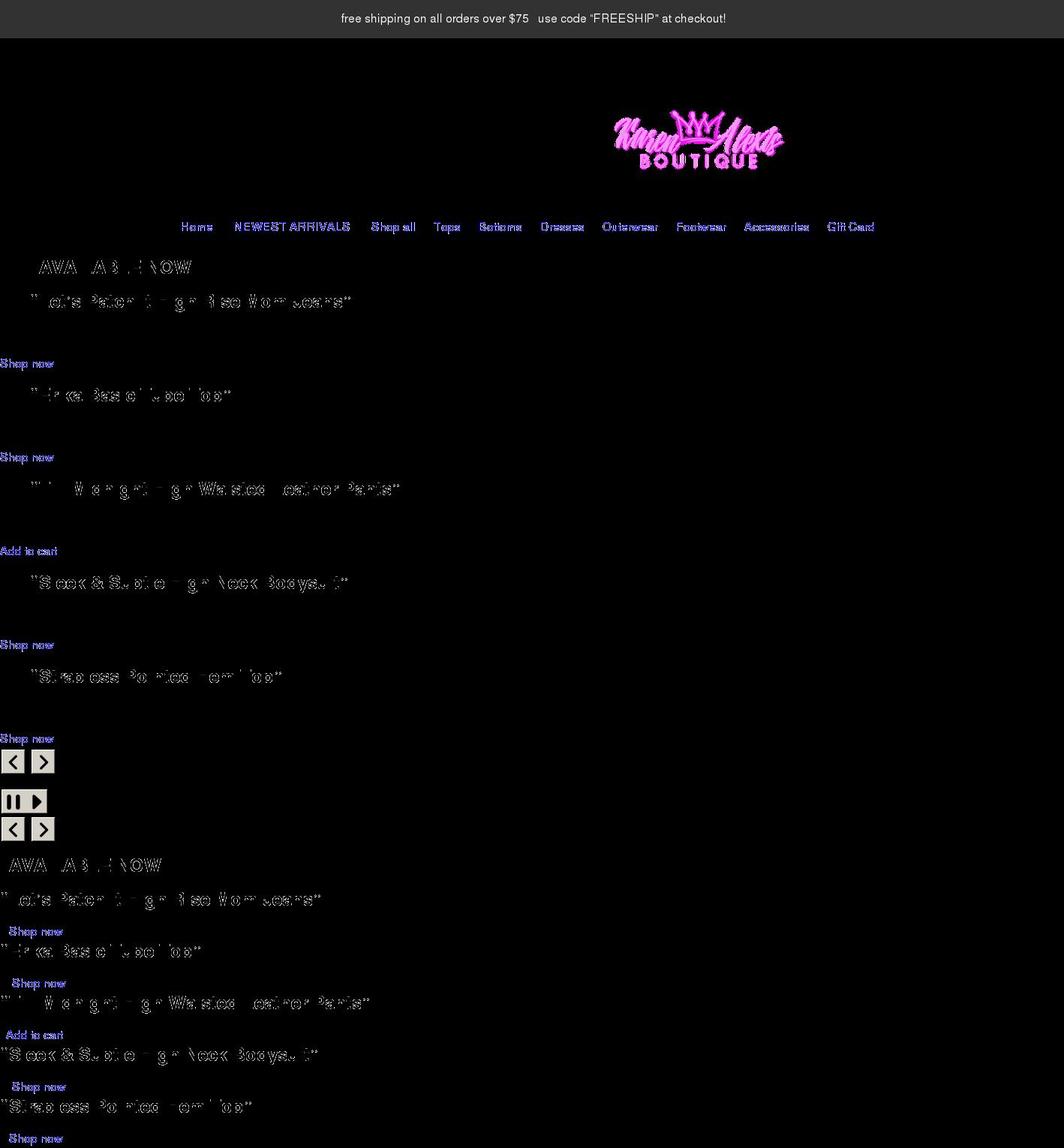 shopkarenalexisboutique.com shopify website screenshot