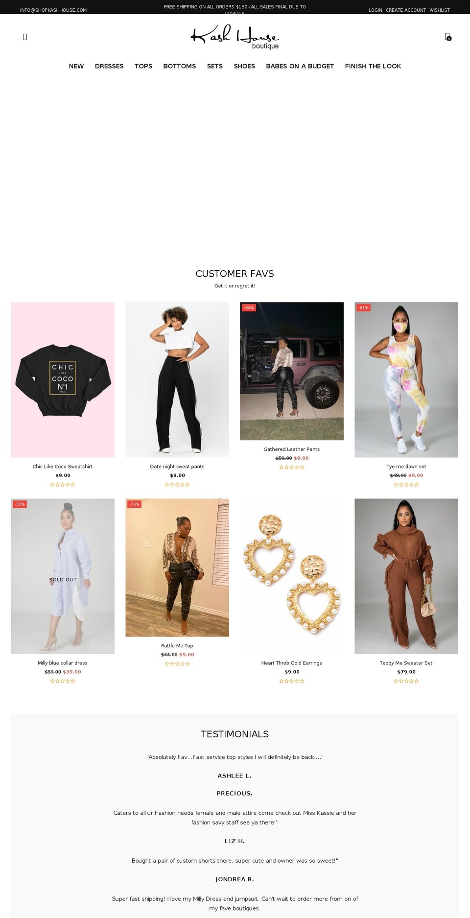 shopkashhouse.com shopify website screenshot