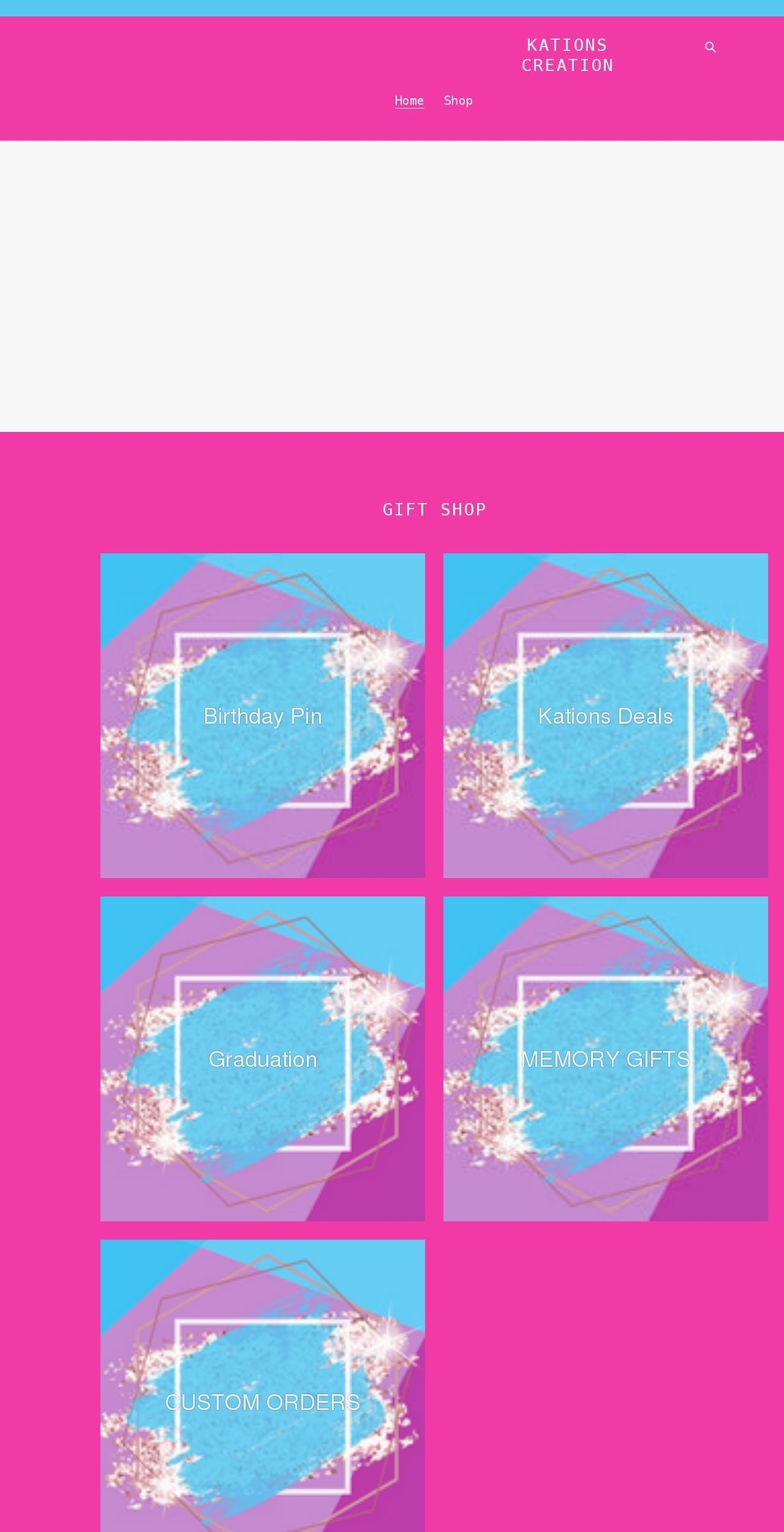 shopkations.com shopify website screenshot