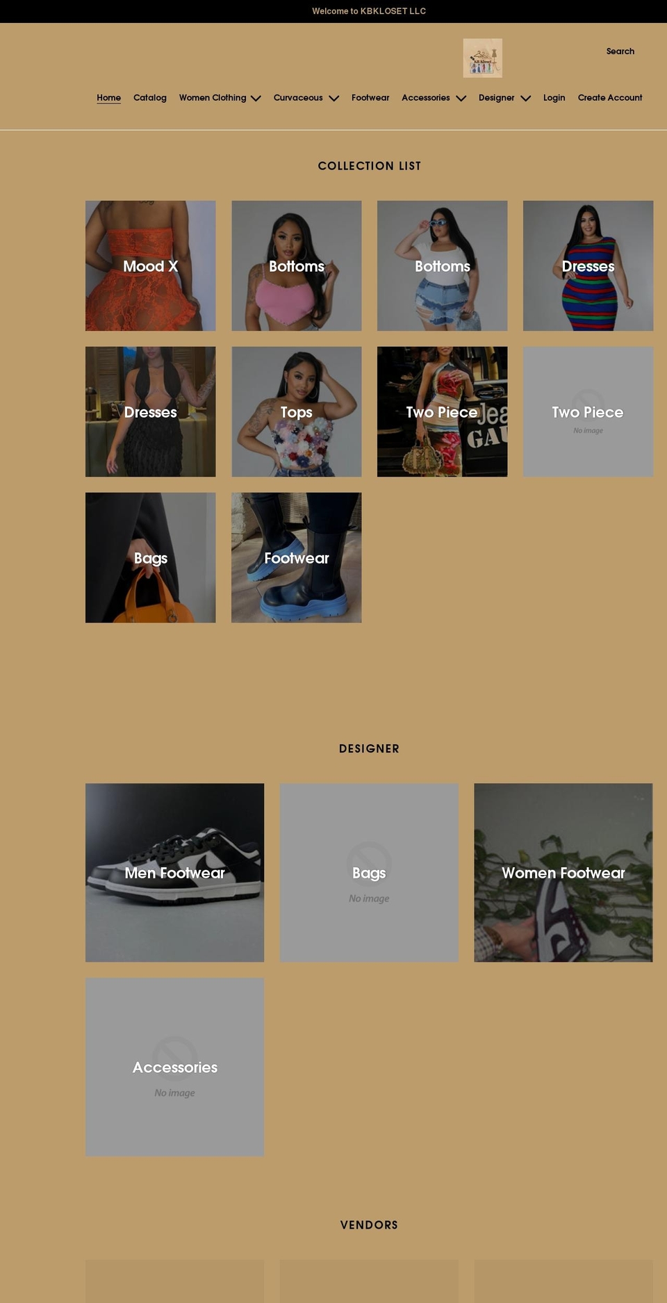 shopkbkloset.com shopify website screenshot