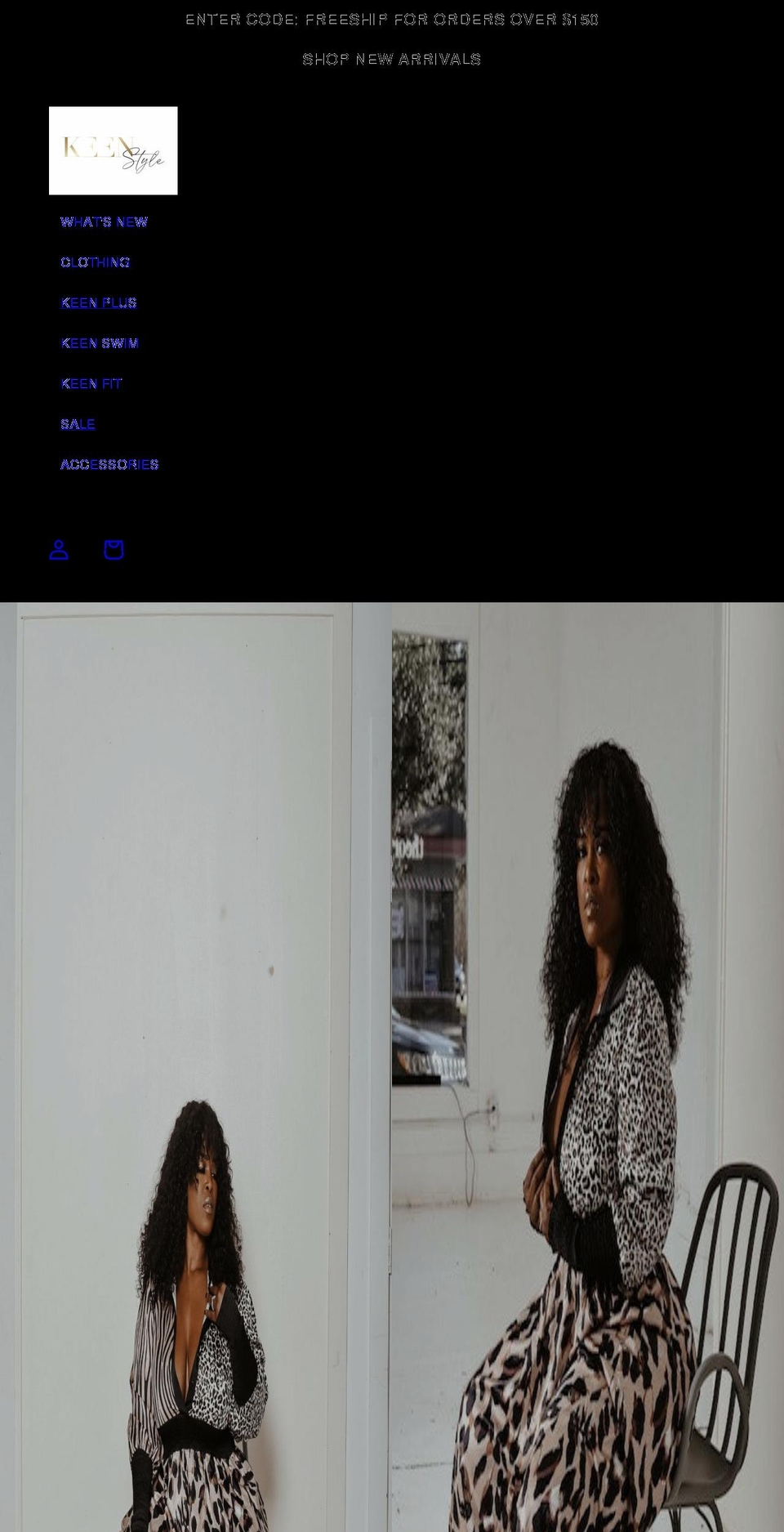 shopkeenstyle.com shopify website screenshot