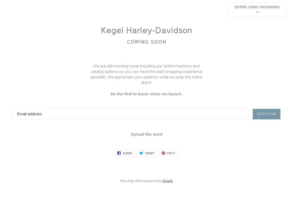 shopkegelhd.com shopify website screenshot