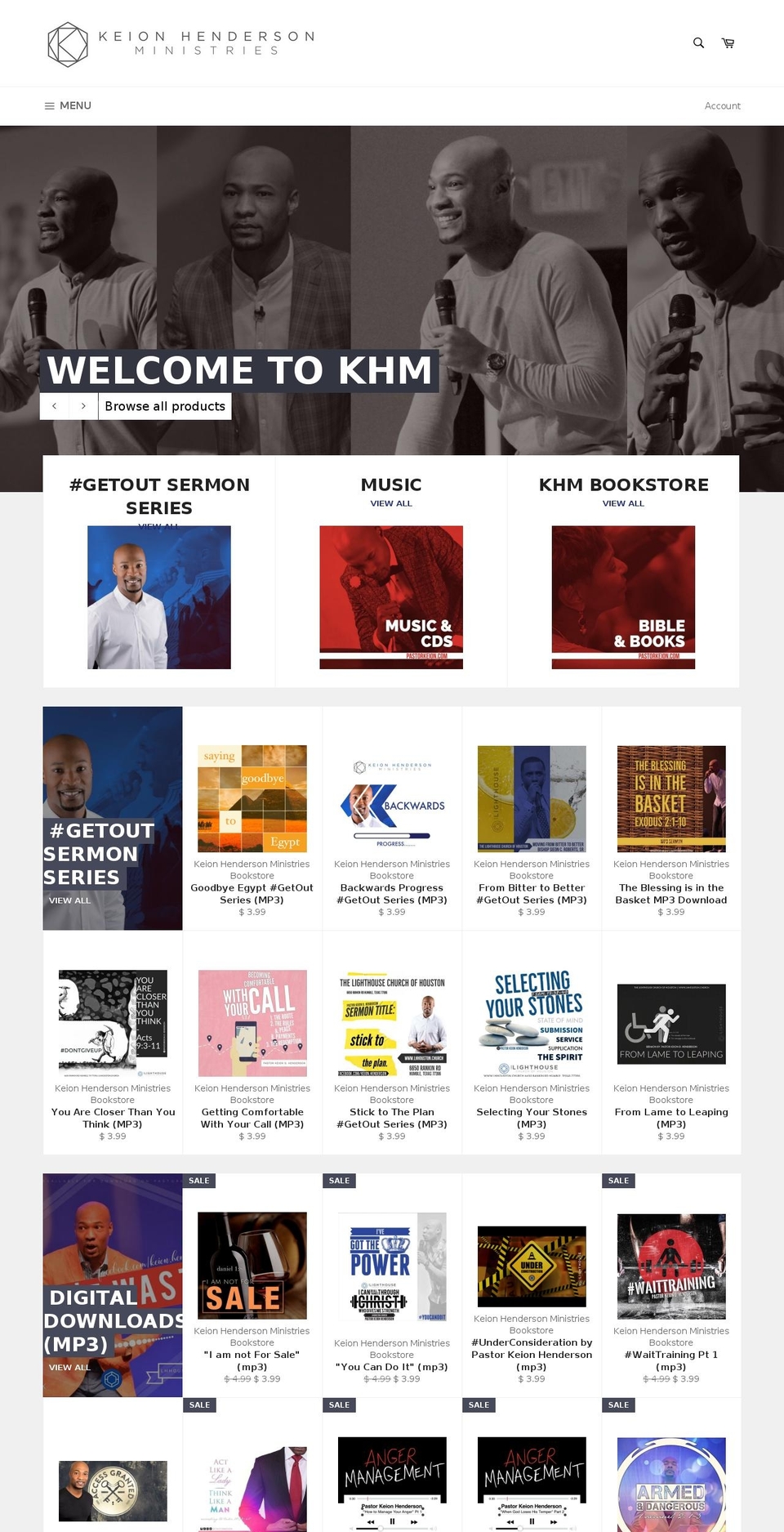 shopkeionhenderson.com shopify website screenshot