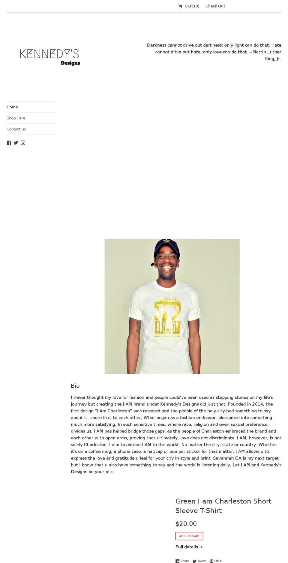 shopkennedysdesigns.com shopify website screenshot