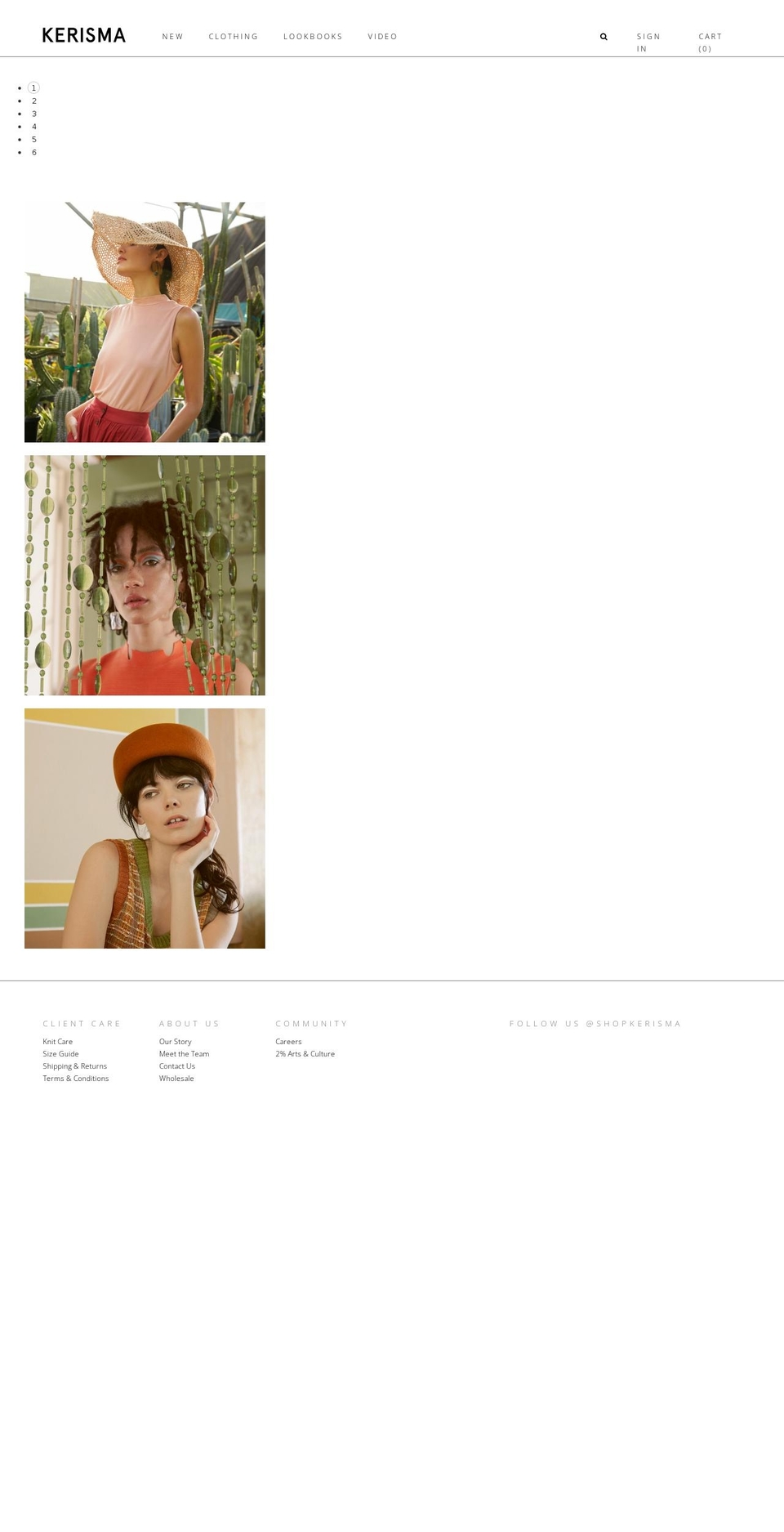shopkerisma.com shopify website screenshot