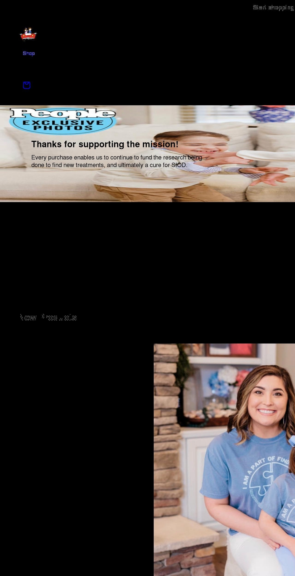 shopkfkfoundation.com shopify website screenshot