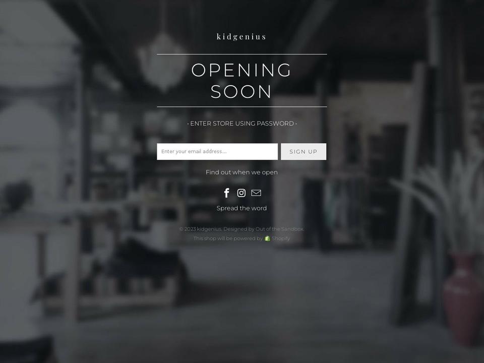 shopkidgenius.com — Shopify storefront screenshot