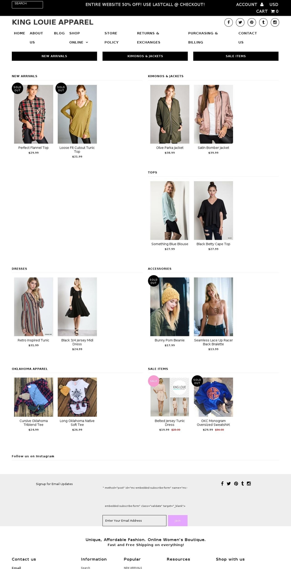 shopkidlouie.com shopify website screenshot
