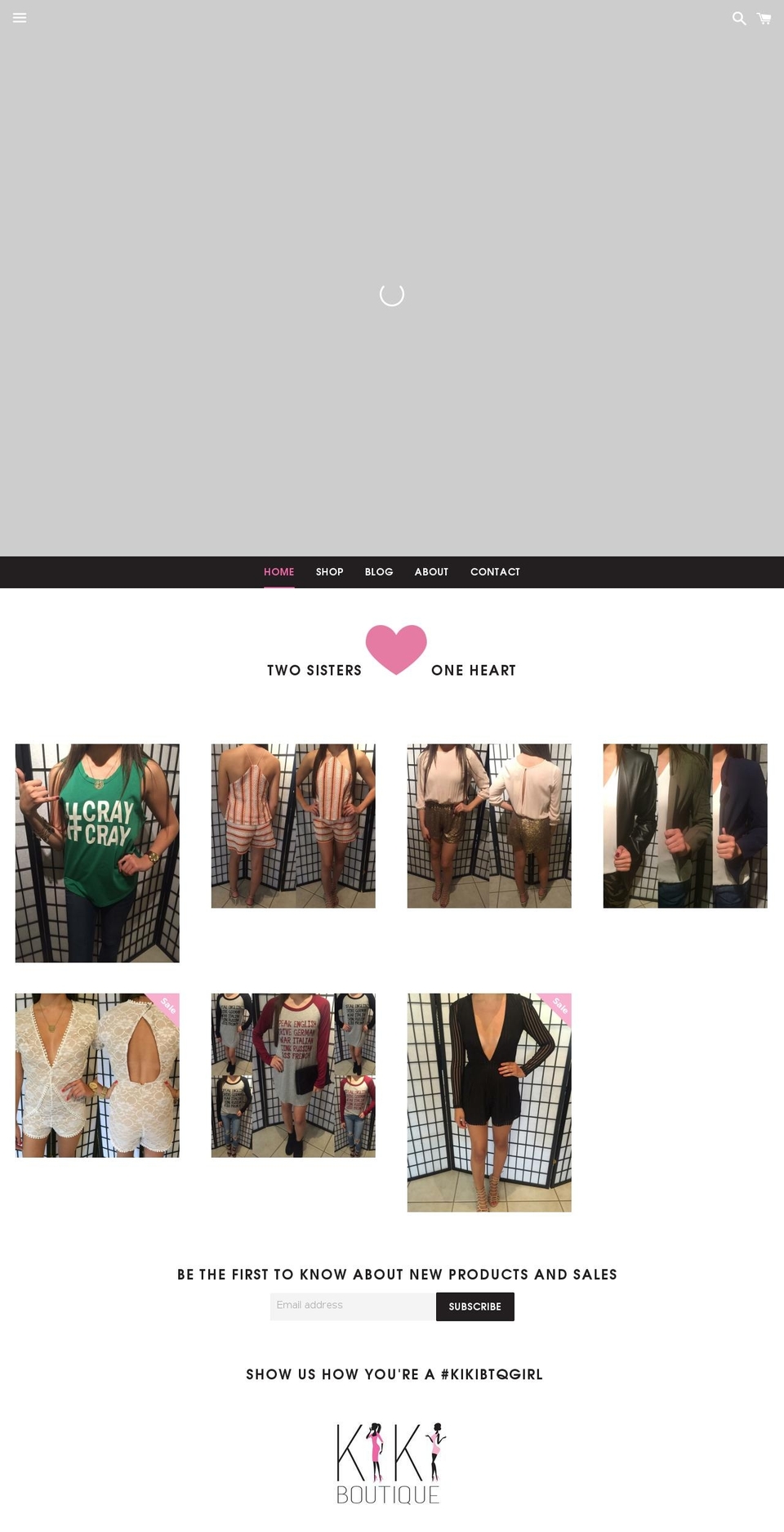 shopkikiboutique.com shopify website screenshot