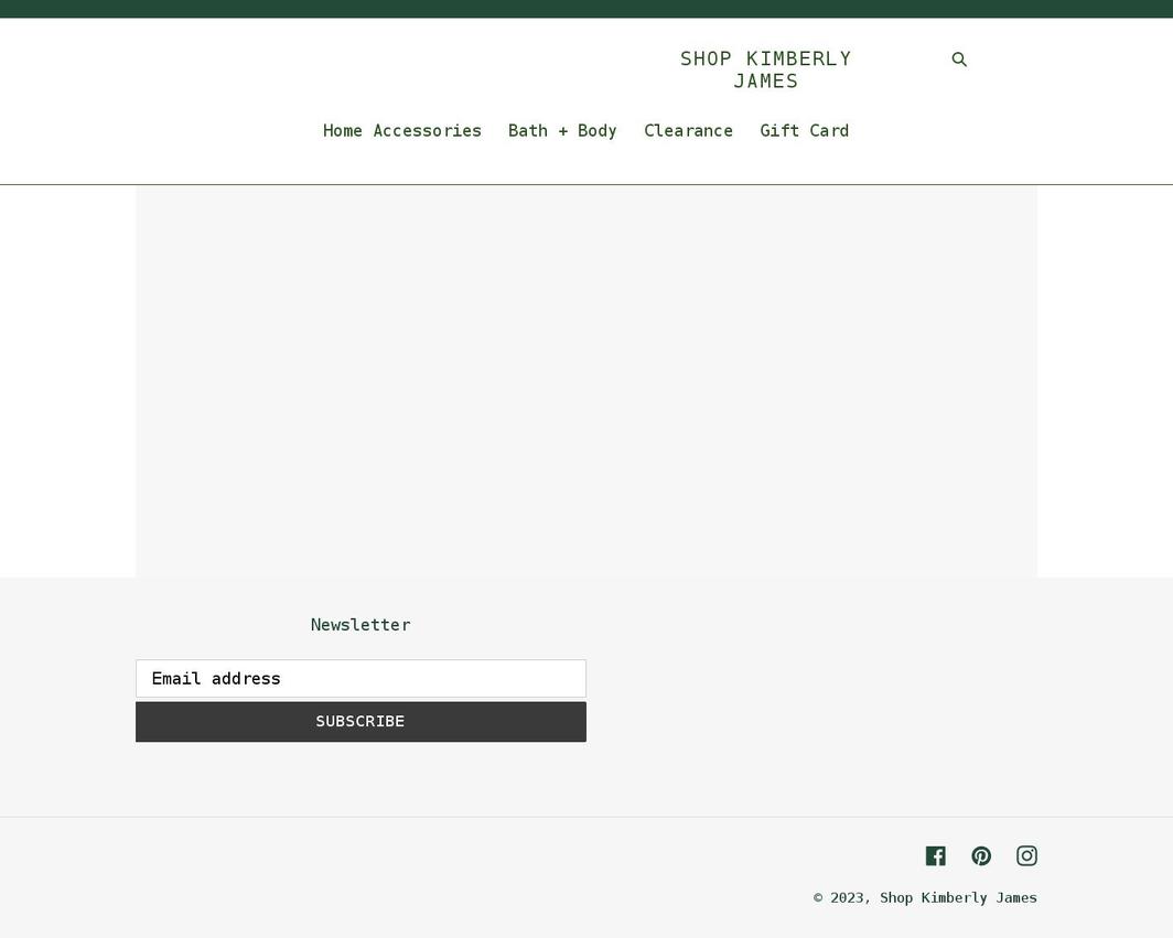 shopkimberlyjames.com shopify website screenshot