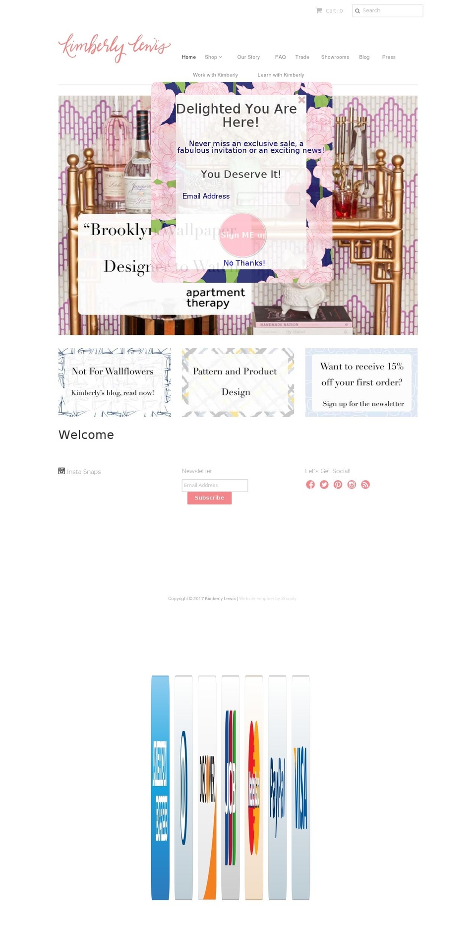 shopkimberlylewis.com shopify website screenshot