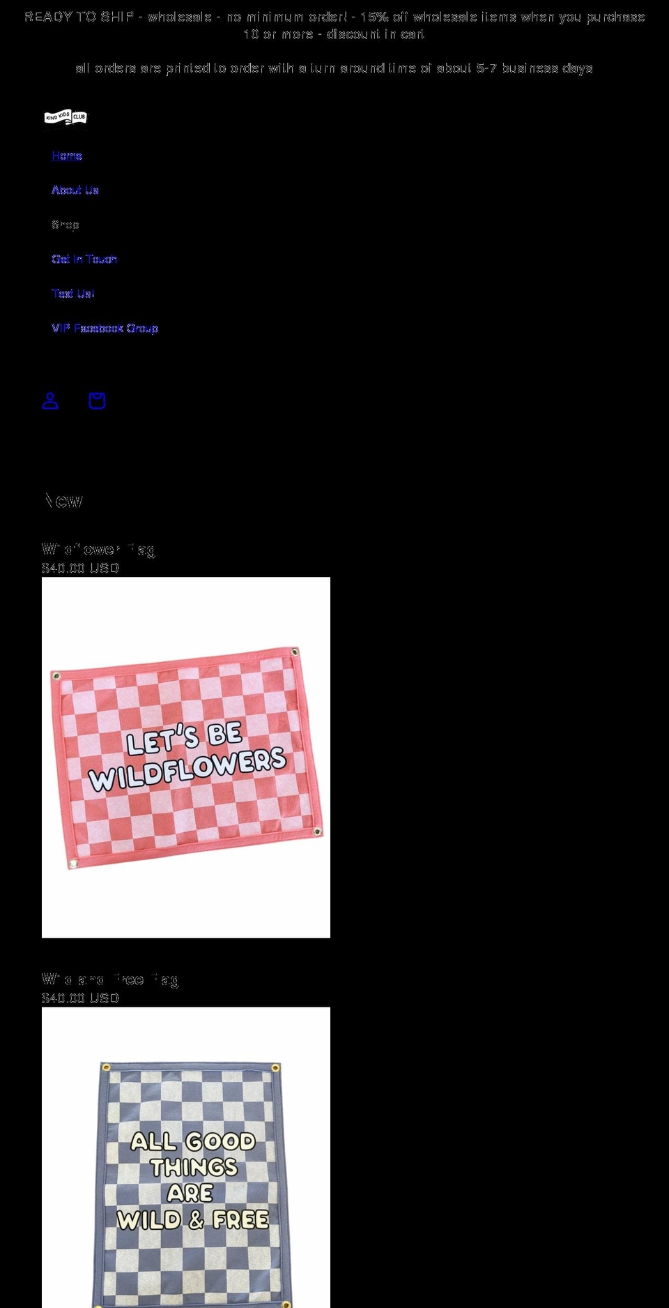 shopkindkidsclub.com shopify website screenshot