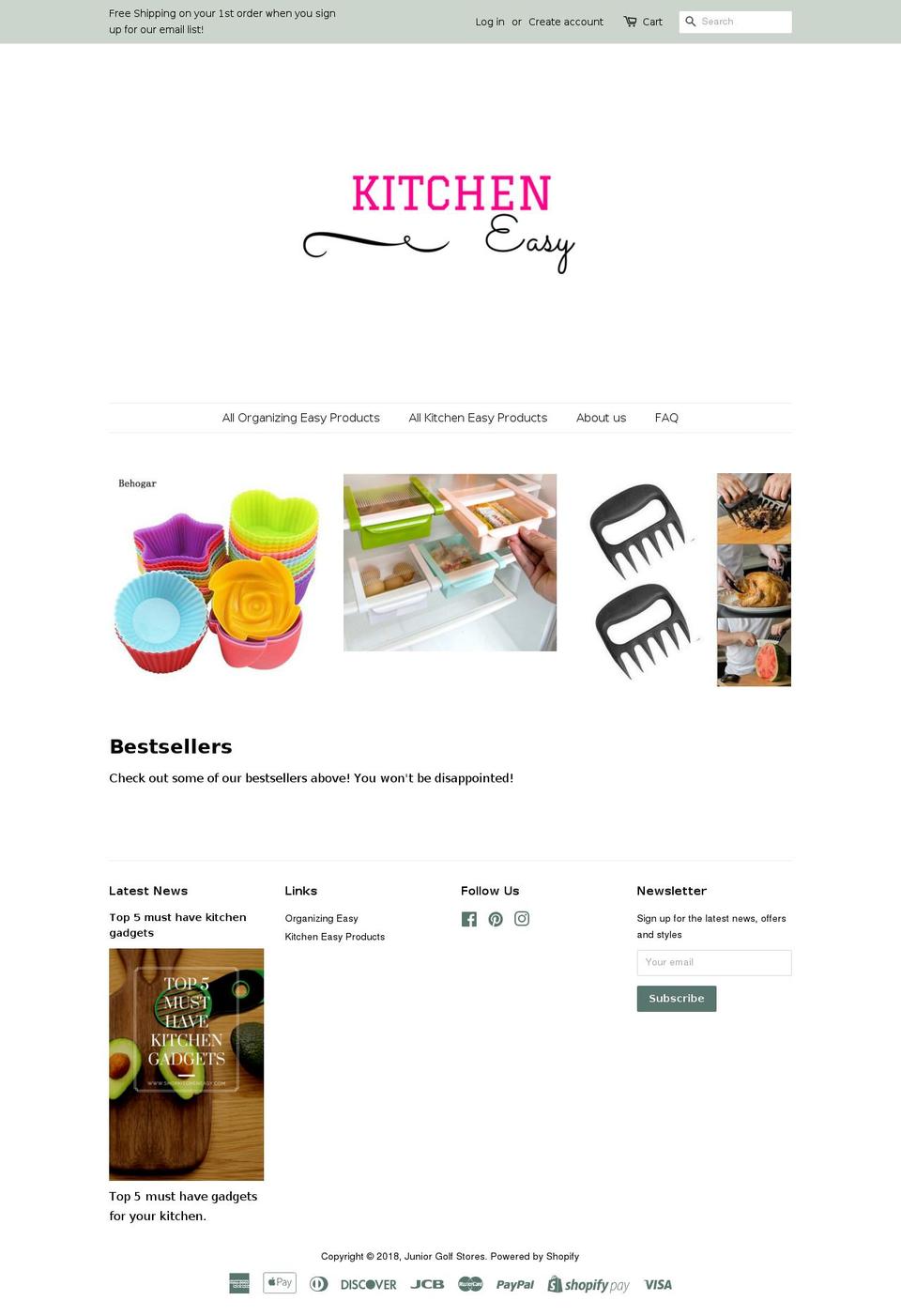 shopkitcheneasy.com — Shopify storefront screenshot