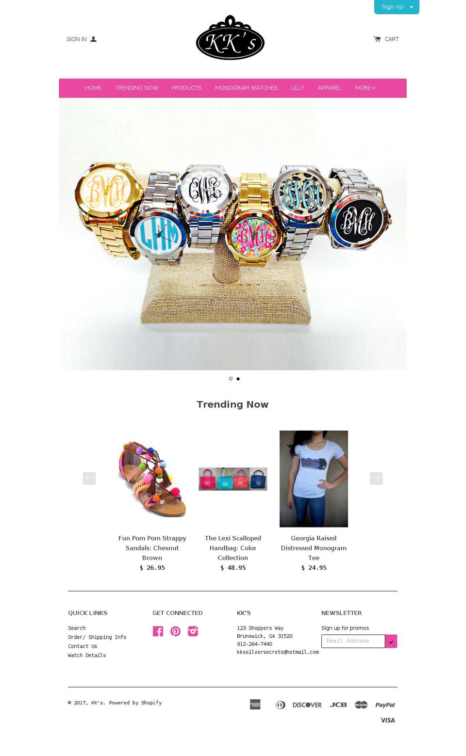 shopkks.com shopify website screenshot
